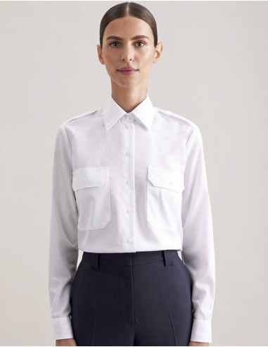 SEI-080665-Womens Pilot Blouse Regular Fit Longsleeve